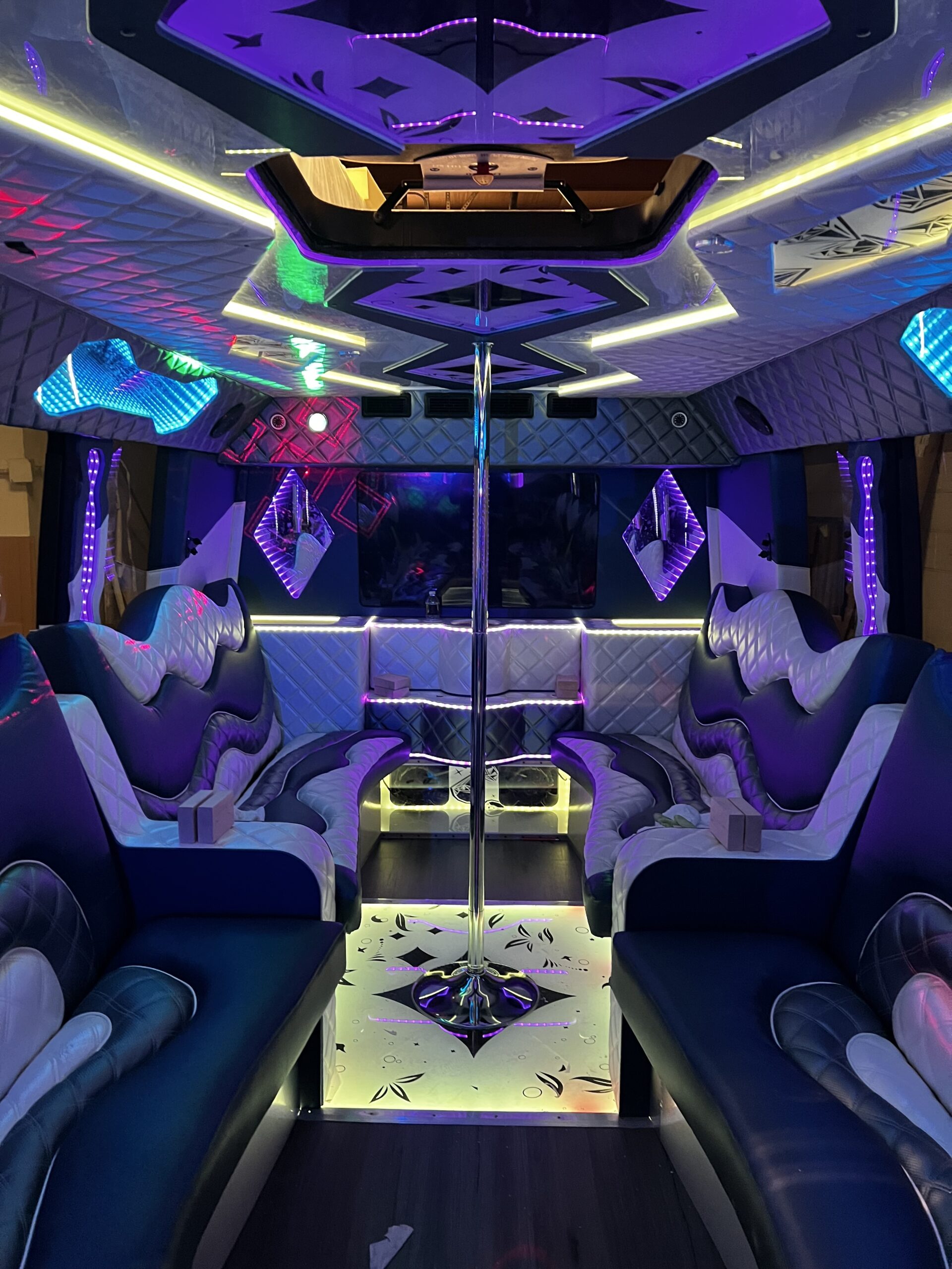 Chicago Party Bus Interior